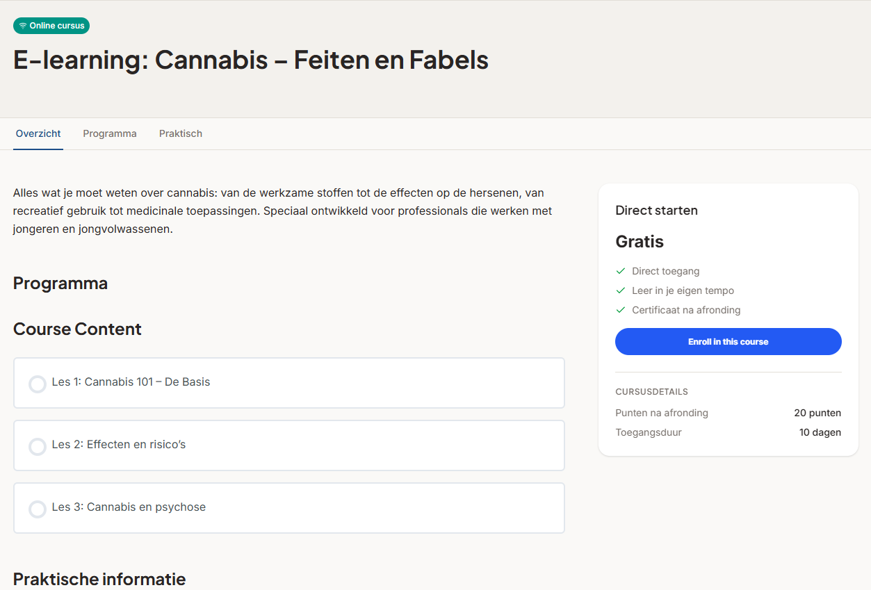Stride e-learning cursuspagina